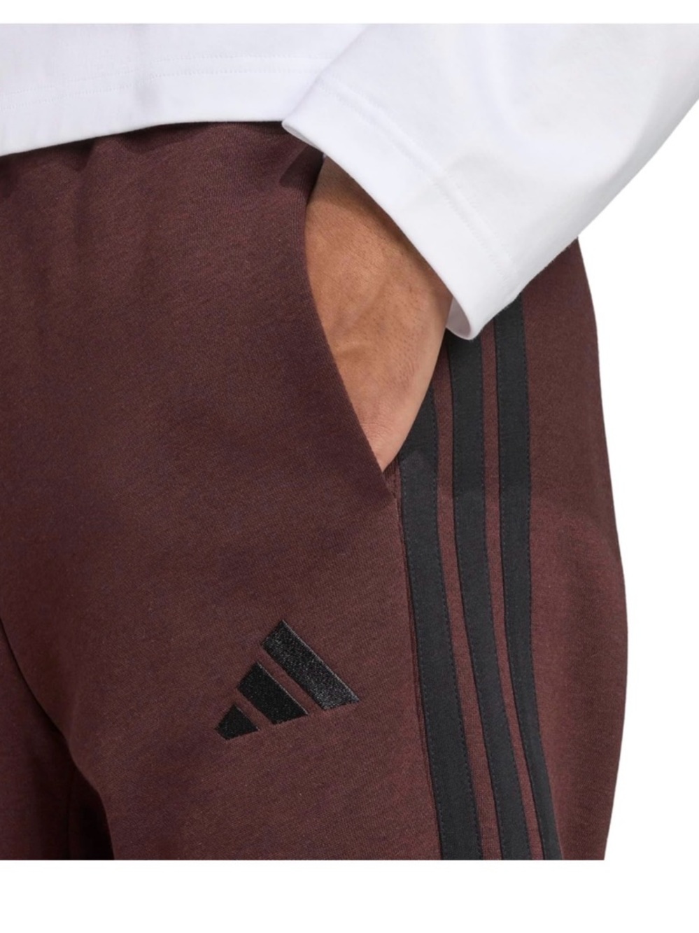 adidas Men's Essentials 3-Stripes Regular Fleece Pants